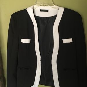 Women's XXFX Black & White Blazer - XL